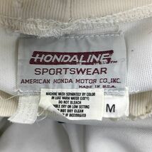 I338-F◆ 80s~ ◆ old ◆ USA製 ◆ hondaline ホンダライン レーシングシャツ 長袖Tシャツ カットソー ◆ sizeM ホワイト 古着 メンズ 秋冬_画像7