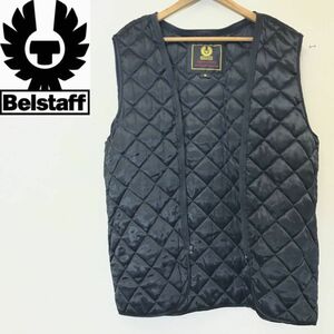 I800-F-N◆ 美品 ◆ BELSTAFF ベルスタッフ キルティングライナー ジャケット ◆ sizeM ポリエステル ブラック 古着 メンズ 秋冬