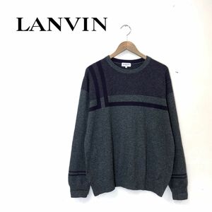 I741-O◆ LANVIN ランバン ニットセーター カシミヤ トップス◆size40 グレー パープル