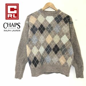 I772-F-N◆ Chaps チャップス ラルフローレン ニット セーター トップス ◆ sizeM ウール アルパカ ブラウン 古着 メンズ 秋冬