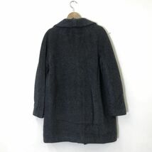 I707-D-S◆美品◆ 'S MaxMara マックスマーラ アルパカコート ダブル ロング レディース 総裏 ◆ size38 グレー系 ウール_画像8