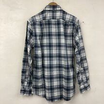 I842-W◆良品◆L.L.Bean エルエルビーン チェックシャツ ボタンダウン アウトドア オーバーサイズ カジュアル◆size:S ブルー系 コットン_画像6