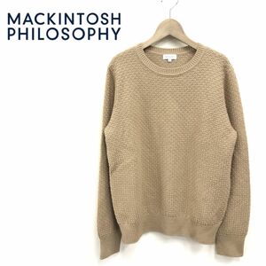 I690-R◆良品 MACKINTOSH PHILOSOPHY マッキントッシュフィロソフィー ニットセーター◆サイズ38 レディース トップス 秋冬 ブラウン