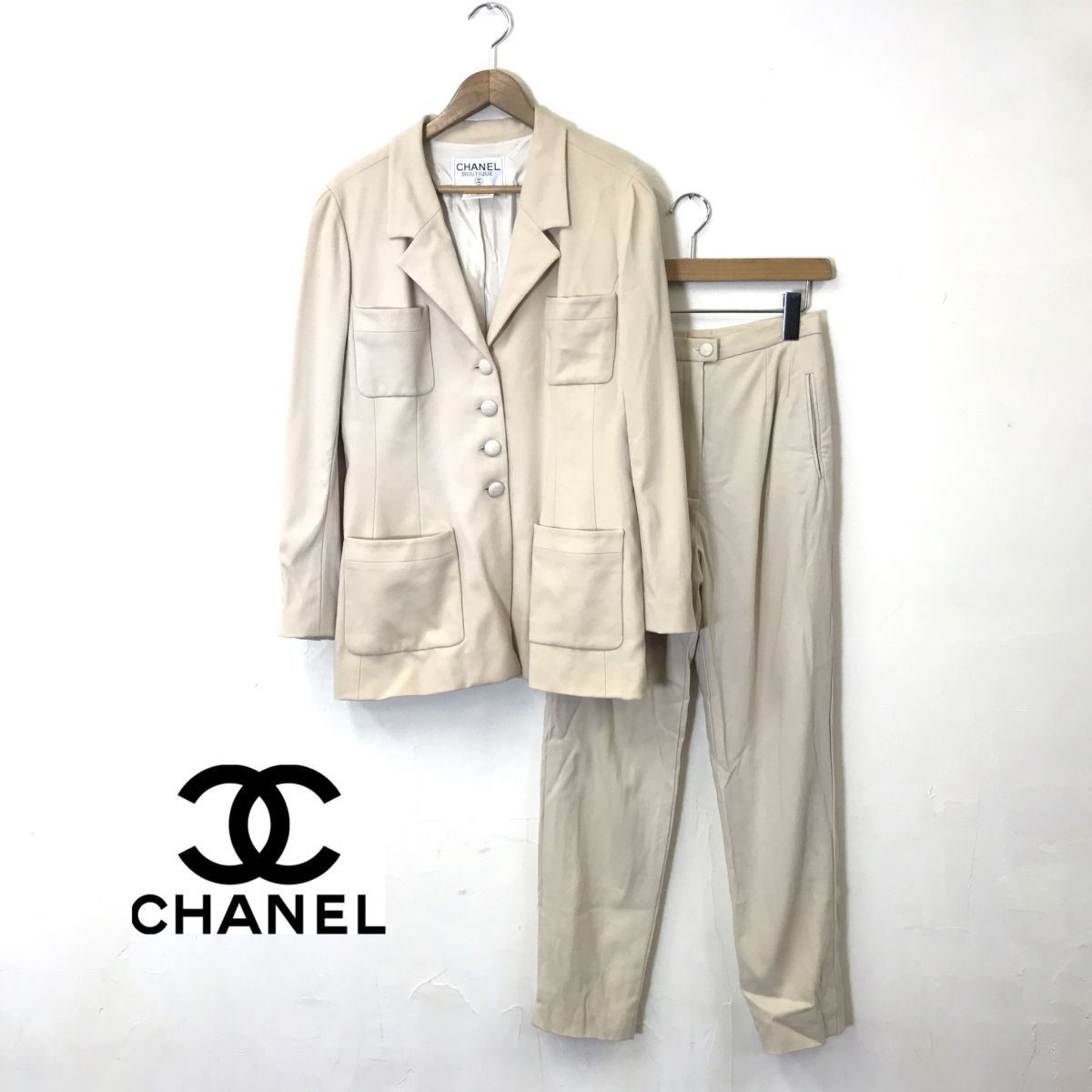 Yahoo!オークション -「(シャネル chanel) パンツ」(パンツスーツ Yahoo!オークション -「(シャネル chanel) パンツ」(パンツスーツ