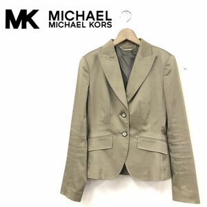 I1278-R◆MICHAEL MICHAEL KORS マイケルコース テーラードジャケット◆サイズ4 158〜164 レディース 婦人 スーツ 背抜き ブラウン