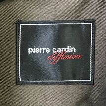 I1516-R◆pierre cardin ピエールカルダン ロングベスト◆サイズ3L レディース 大きなサイズ 羽織り 重ね着 オフィス パイピング ブラウン_画像5