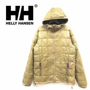 I1744-R◆HELLY HANSEN ヘリーハンセン ジップアップダウンパーカー◆サイズL レディース women's アウター 秋冬 軽量 大きめ ブラウン