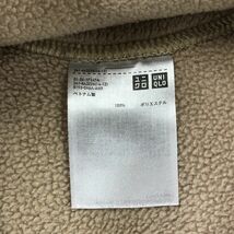 I1535-F◆美品◆UNIQLO ユニクロ エンジニアードガーメンツ フリースオーバーサイズモックネックプルオーバー◆sizeL ポリ ベージュ 古着_画像8