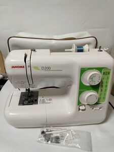 動作品　美品　JANOME ジャノメ MODEL 751型　D200　ハンドクラフト 手工芸　試し縫い画像あり