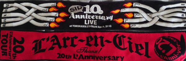 マフラータオル　ラルクアンシエル　シド　10周年　20周年　今治 タオル