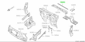 【未使用 スズキ 純正】ジムニー JB23W JB33W JB43W ボンネットウェザーストリップ カウリングトップフロント