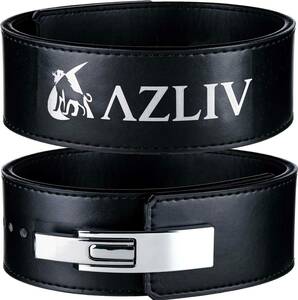【送料無料/即決】 AZLIV(アズリブ) レバーベルト (ブラック) Mサイズ (70～95cm) LEX Standard 10mm トレーニングベルト 【新品未開封】