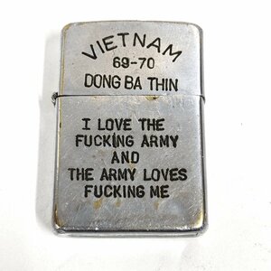 【41】1円~ ZIPPO ジッポー オイルライター ライター ジッポ VITENAM 69-70 女性 鳥 1969年製 喫煙具 火花のみ確認 長期保管