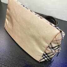 【76】1円～ 中古品 Burberry バーバリー ブルーレーベル ハンドバッグ ノバチェック ピンク レザー 可愛い ブランド 人気 大容量_画像5