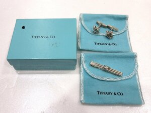 【76】Tiffany&Co. ティファニー タイピン カフス 2点セット シルバー 925 アクセサリー まとめ 箱