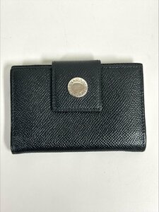 【80】1円～BVLGARI ブルガリ カードケース 　名刺入れ ブラック MADE IN ITALY 中古品