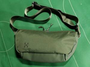 ^Haglofs Haglofs polyester /TPE coating material shoulder bag body bag KISELki cell L olive green beautiful goods!!!^