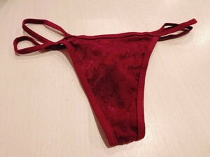 新品未使用タグ付き ヴィクトリアシークレット victorias secret ショーツ ストリング Tバック ソング ボルドー Sサイズ