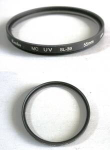 Kenko　(453)　 中古・レンズフィルター　55mm 　UV（レンズ保護・紫外線吸収）　ケンコー