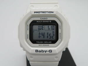 CASIO(カシオ）Baby-G　タフソーラー　BGD-5000U　ホワイトカラー　腕時計　中古品　C2ー4A　