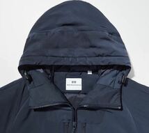 貴重 ネイビー XL ホワイトマウンテニアリング ユニクロ ハイブリッドダウンオーバーサイズパーカー white mountaineering ダウン コート_画像4