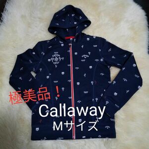 (極美品)Callaway　GOLF 春・秋フルジップパーカー　Mサイズ ネイビー