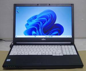 富士通　15.6型液晶搭載ノートPC　LIFEBOOK　A576/PX（FMVA1601YP）　Core i5-6300U 2.40GHz、メモリ４GB、HDD500GB、Windows11Pro