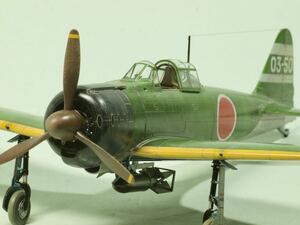 完成品 エデュアルド 1/48 零戦 21型 A6M2 303飛行隊 武蔵 ディテール追加 ゼロ戦