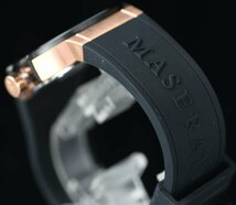 最後1本 新品1円 マセラティ公式ウォッチ 時計メンズ 100m防水 精悍ブラック＆ゴールド イタリア 腕時計 日本未発売 マセラッティ MASERATI_画像6