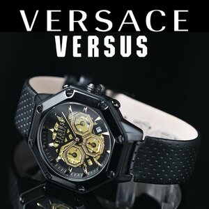 新品1円 ヴェルサーチVERSACEヴェルサスVERSUSヴェルサーチェ50m防水クロノグラフ腕時計イタリアンブランド日本未発売メンズ新品