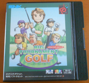 SNK NEOGEOPOCKET◆BIG TOURNAMENT GOLF ビックトーナメントゴルフ ネオジオポケット専用ソフトカセット◆箱・説明書付き