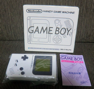 任天堂 ニンテンドー ゲームボーイ◆本体 DMG-01 取扱説明書 箱付き◆Nintendo GAME BOY 新古 未使用　DMG‐S-WA(JPN)