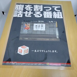 水曜どうでしょう大泉洋鈴井貴之A4ラミネート雑誌切り抜きポスターインテリア広告