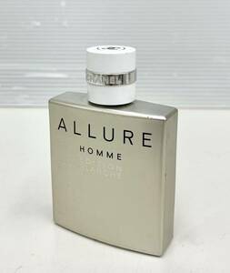 HK◆ CHANELシャネル ALLURE HOMME EDITION BLANCHE アリュール オム エディシオン ブランシュ 香水 50ml 開封済み 中古