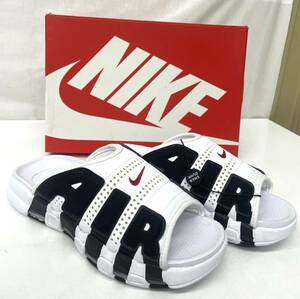 BK☆ 極美品 NIKE AIR MORE UPTEMPO SLIDE 27cm ホワイト 箱付き ナイキ エアモアアップテンポ モアテン サンダルNike 靴 メンズ 