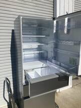 DK AQUA アクア 4ドア ノンフロン冷凍冷蔵庫 355L 右開き 除菌機能 AQR-36K(S) シルバー 2021年製 _画像2