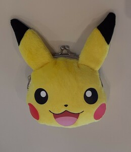 ピカチュウ フェイス がま口 小物入れ 財布 ポケットモンスター 蝦蟇口 顔 コインケース コレクション POKEMON