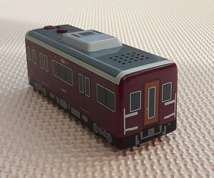 阪急電車型 ボイスレコーダー 録音 再生 阪急 電車 特急 梅田行 1000系 コレクション プルバック 模型 ミニカー 走る!でんごんトレイン