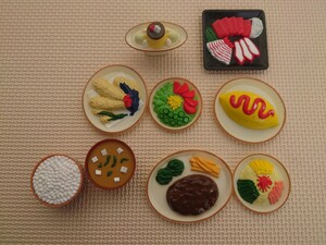ミニチュア 食べ物 フード おもちゃ おままごと おもちゃ オムライス ハンバーグ 天ぷら ご飯 味噌汁 刺身