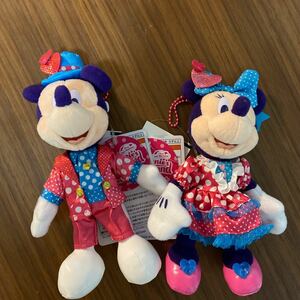 東京ディズニーランド★パルパルーザ・ミニー&ミッキーぬいぐるみバッチセット★新品未使用品・東京ディズニーリゾート・ミニーちゃん