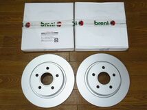 展示未使用品 VOLVOボルボC30/S40/V50/C70用 ブレーニbreni SCD seriesリアブレーキローター2枚 YV-222-01298_画像1