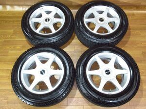 Giraru 6.5J-15 off+35 pcd114.3/4・5H ヨコハマ iG30 195/65R15 15インチアルミホイール+スタッドレスタイヤ4本