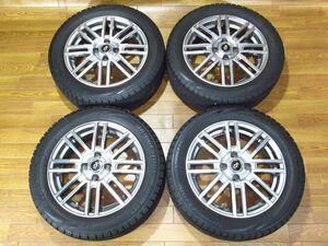 Tirado 5.5J-15 off+43 100/4H ブリザックVRX 185/55R15 14インチアルミホイール+スタッドレスタイヤ4本デミオ/スイフト/ヴィッツ/フィット