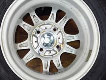 Fang 4J-12 off+42 pcd100/4H ゼトロ edge 145R12C 6PR 12インチアルミホイール+貨物バン用スタッドレスタイヤ4本 軽トラ/軽バン_画像6