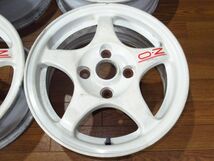 CE9A三菱ランサーエボリューションⅢ純正OZ RACING 6J-15 off+46 pcd114.3/4H ハブ径約67ミリ １５インチアルミホイール4本 ランエボ3_画像2