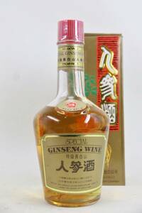 S49⑥【古酒】人参酒 紅梅 特級長白山 750ml 33％ 箱付き