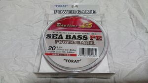 東レ シーバスPE パワーゲーム デイタイム X8 1.2号 20lb 150m 新品 タイラバ にも SEA BASS PE POWER GAME Daytime 8本撚り