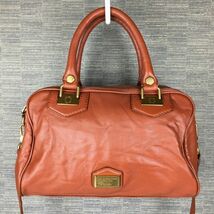 MARC BY MARC JACOBS/マークジェイコブス　レザー　ボストンバッグ　茶/ブラウン　2way！　ショルダーストラップ付　管NO.WB21-19_画像1