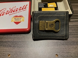 carhartt Leather カードケース＋マネークリップ付き