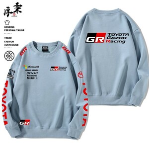 05★新作★トヨタ GR Gazoo Racing★モータースポーツ ロゴ カジュアルな服 メンズ 長袖Tシャツ 長袖 スウェット 休暇服